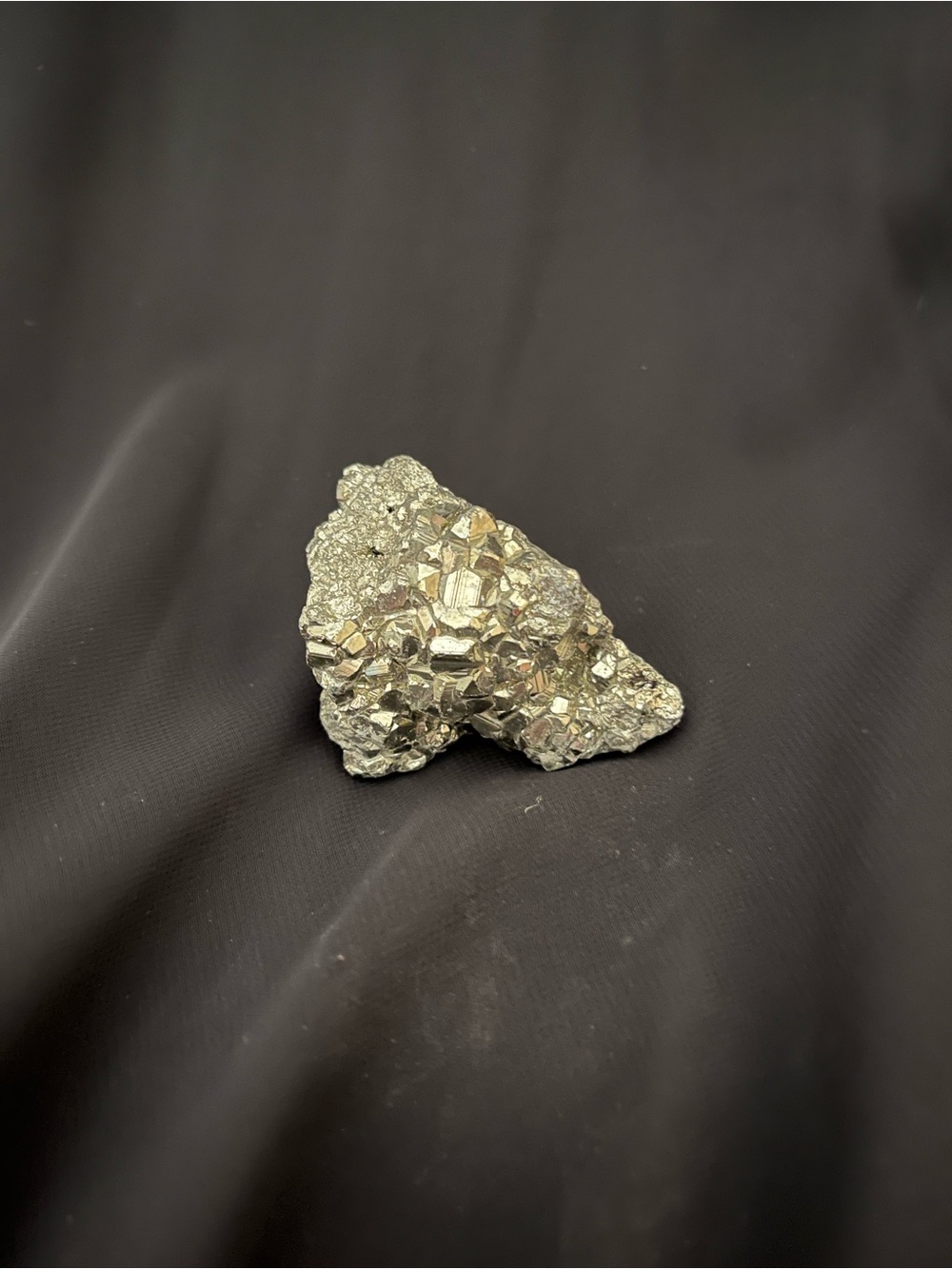 Sparkling Pyrite Cluster - Metallic Gold Crystal